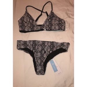 Snakeskin Print Bikini